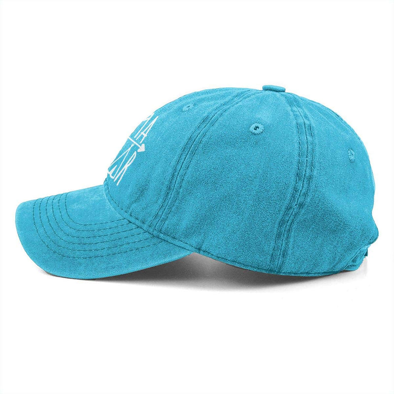 Unisex Mama Bear Denim Hat Adjustable Washed Dyed Cotton Dad Baseball Caps Print Logo Blue One Size - BeesActive Australia