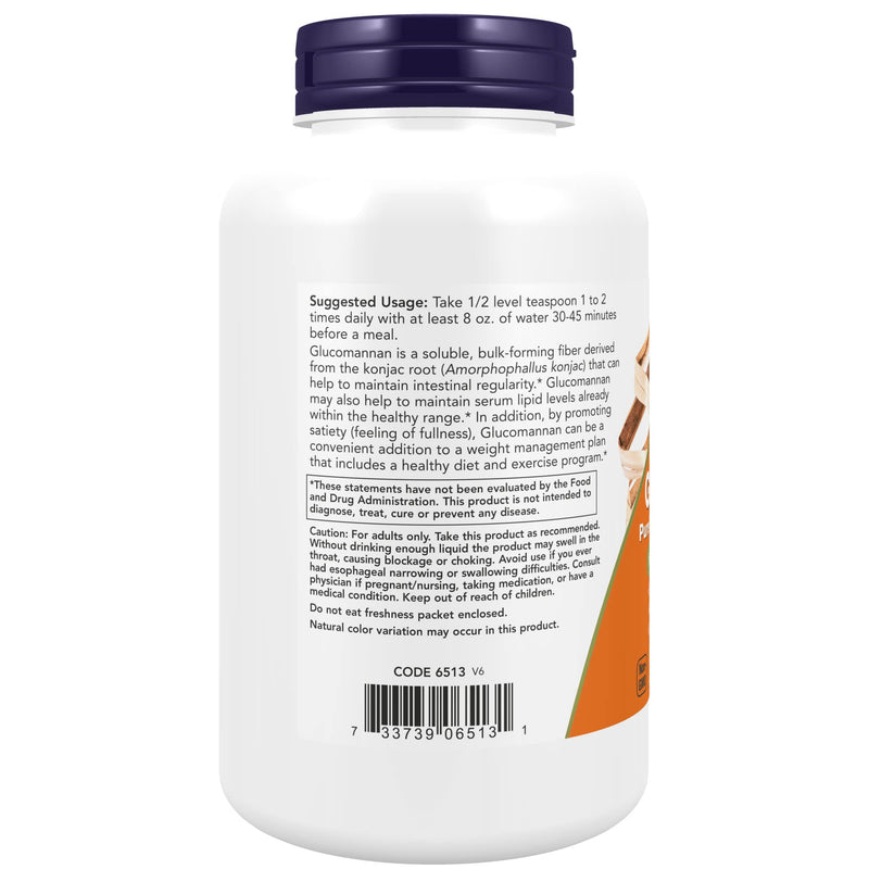 NOW Supplements, Glucomannan (Amorphophallus konjac) Pure Powder, Supports Regularity*, Healthy Weight Management*, 8 Ounce (Pack of 1) 8 Ounce (Pack of 1) - BeesActive Australia
