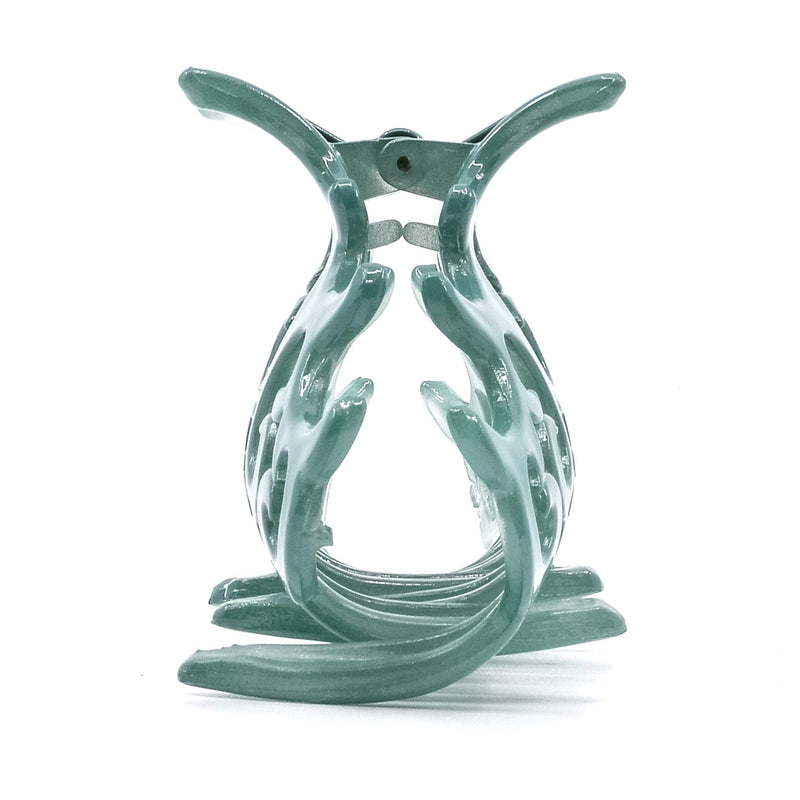 Camila Paris CP2403 French Hair Clip for Women, Large Green, Antique, Girls Hair Claw Clips Jaw Fashion Durable and Styling Hair Accessories for Women, Made in France Green 3.5" - BeesActive Australia