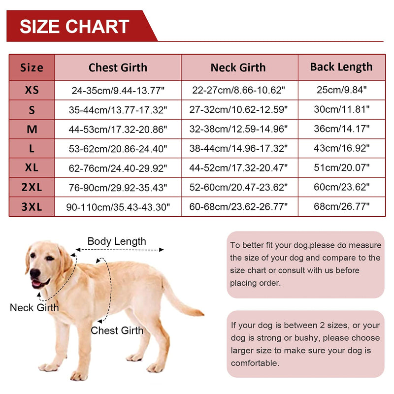 Kuoser British Style Plaid Dog Winter Coat, Windproof Cozy Cold Weather Dog Coat Dog Apparel Dog Jacket Dog Vest for Small Medium and Large Dogs with Pocket & Leash Hook XS-3XL X-Large (Chest Girth: 24.4-29.9'') Red - BeesActive Australia