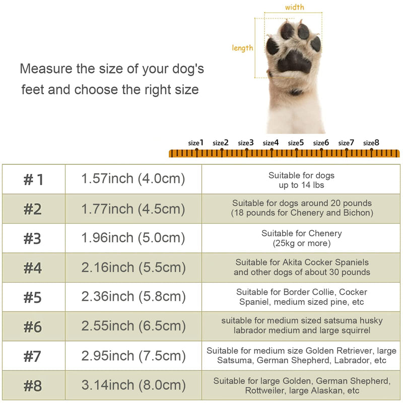 Tasperfed Dog Boots Reflective Breathable Adjustable Waterproof Puppy Hiking Waterproof Boots Pavement Hardwood Floor Non-Slip Outdoor Dog Shoes for Small and Medium Puppy 4PCS/Set size 4 - BeesActive Australia