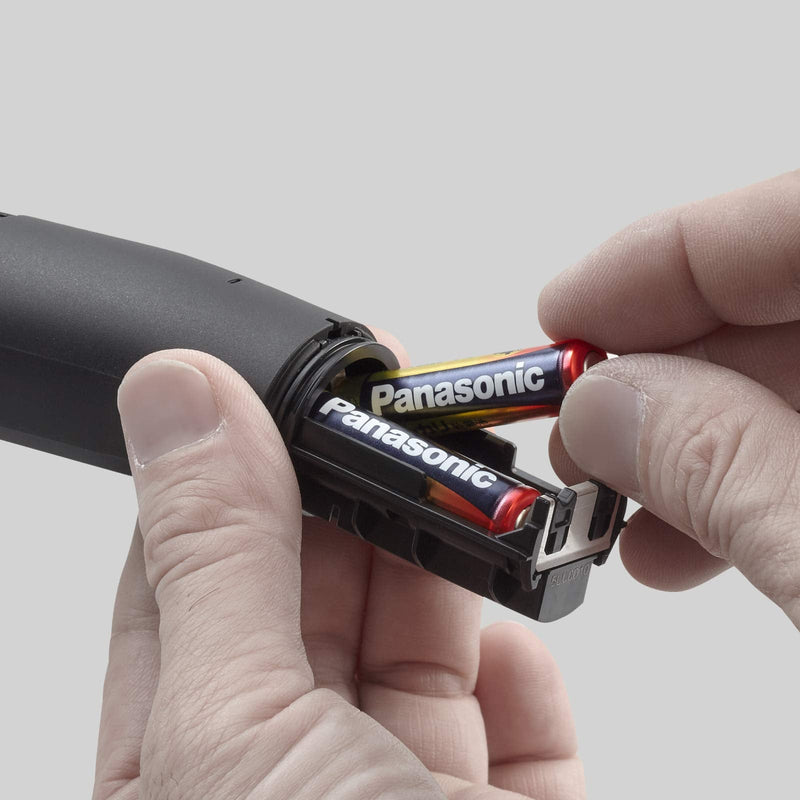 Panasonic Er-Gn300K503 Wet & Dry Nose Ear Brow Trimmer, Black, 3.8 x 3.4 x 16.4 cm - BeesActive Australia