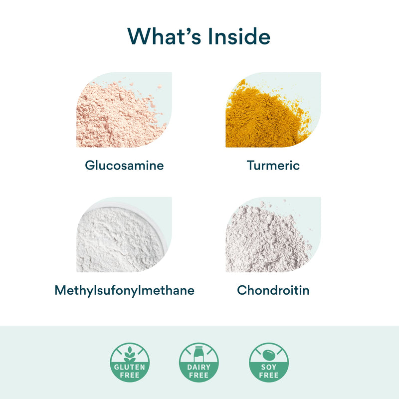 BetterVits Glucosamine Complex Capsule | Joints | Inflammation | Potent Doses | with Chondroitin, MSM, Turmeric - BeesActive Australia