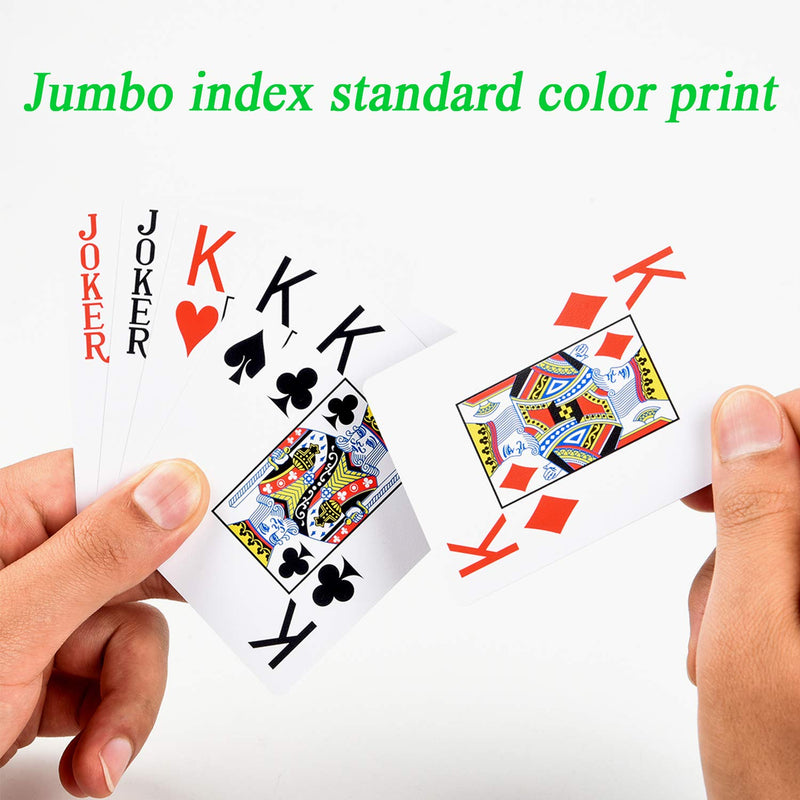 [AUSTRALIA] - Plastic Playing Cards, 100% Waterproof Playing Cards, Poker Cards, 2 Decks of Cards Jumbo Index 2 Pack 