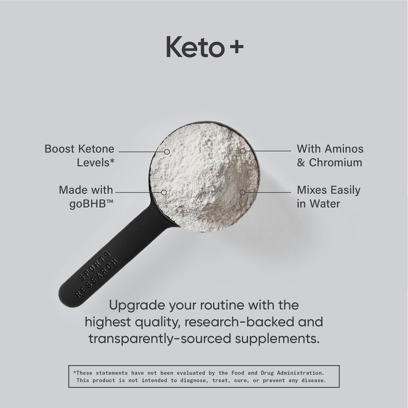Sports Research Keto Plus Exogenous Ketones with goBHB - 30 Servings | Keto Electrolyte Powder for Hydration, Energy, Focus & Ketosis | Keto Certified, Vegan Friendly (Raspberry Lemonade) Raspberry Lemonade - BeesActive Australia