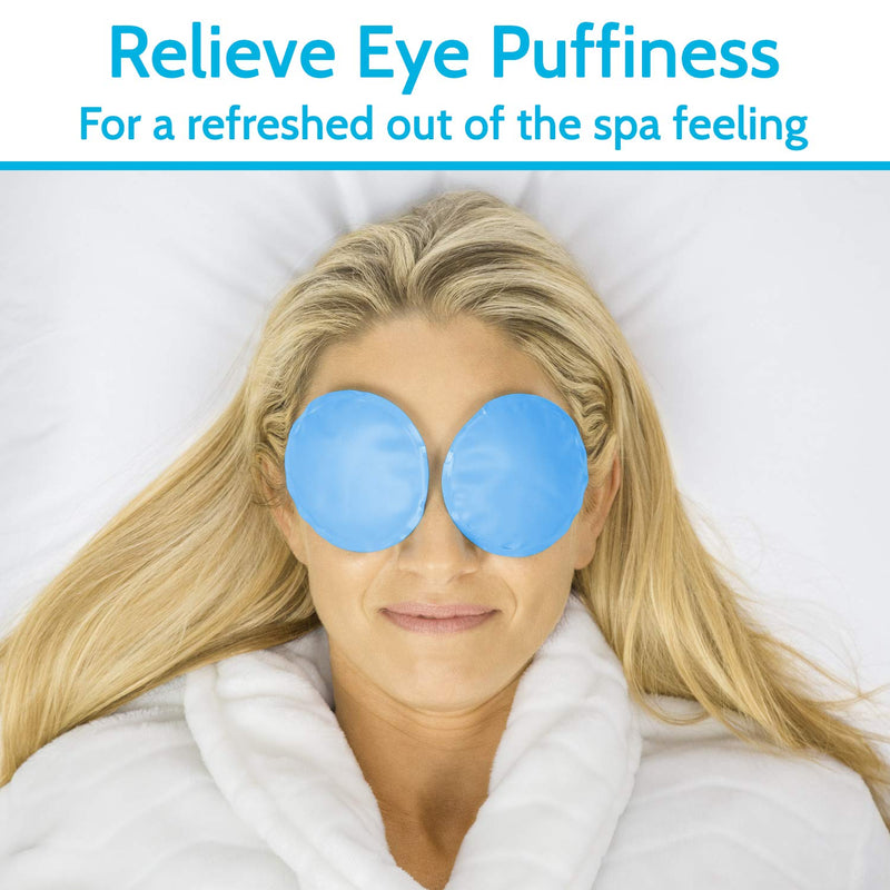 Arctic Flex Cold Eye Mask - Gel Ice Pack For Cool Sleeping, Dry Night Treatment - Reusable Hot Spa Therapy For Sleep, Skin Puffiness, Migraine, Soothing Headache - Soft Cooling Heating Compress Cover - BeesActive Australia