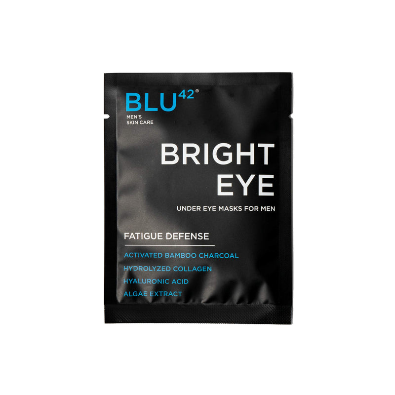 Activated Charcoal Under Eye Masks For Men by Blu42 - Bright Eye Fatigue Defense Eye Patches, Removes Dark Circles, Wrinkles, and Puffiness - Hydrating, Anti-Aging, Anti-Wrinkles - 1 Treatment - BeesActive Australia