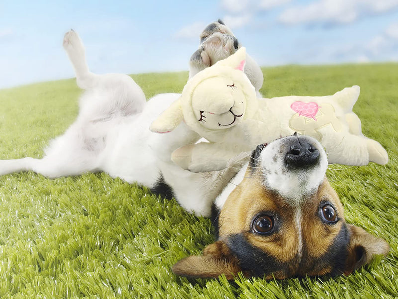 Hana Panda Heartbeat Stuffed Puppy Toy Snuggle Sheep Pet Behavioral Sleep Aid Dog Toy - BeesActive Australia