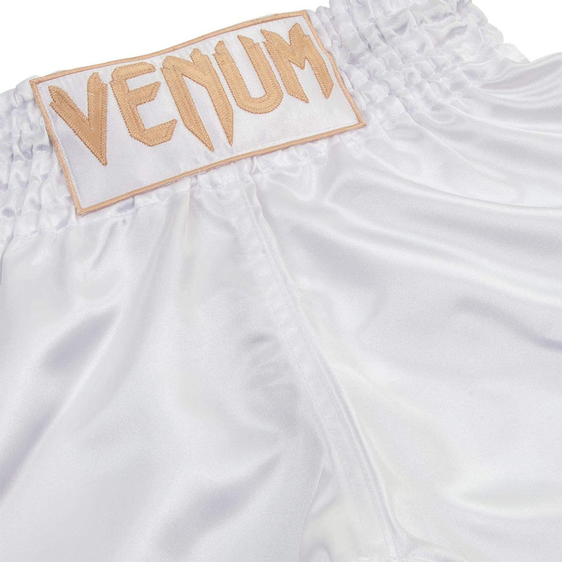 [AUSTRALIA] - Venum Muay Thai Shorts Classic - White/Gold - XS 