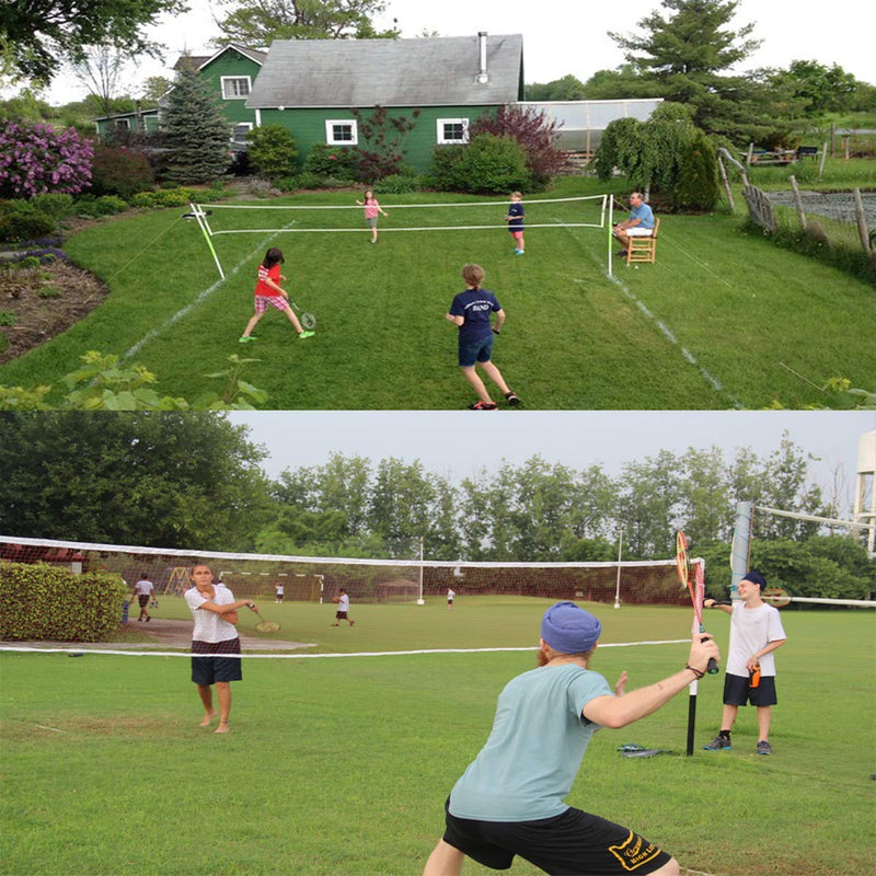 Badminton Replacement Net with Rope Cable, Universal 20ft Volleyball Badminton Pickleball Net for Garden School Yard Backyard Garden Training Gym Sport Supply - BeesActive Australia