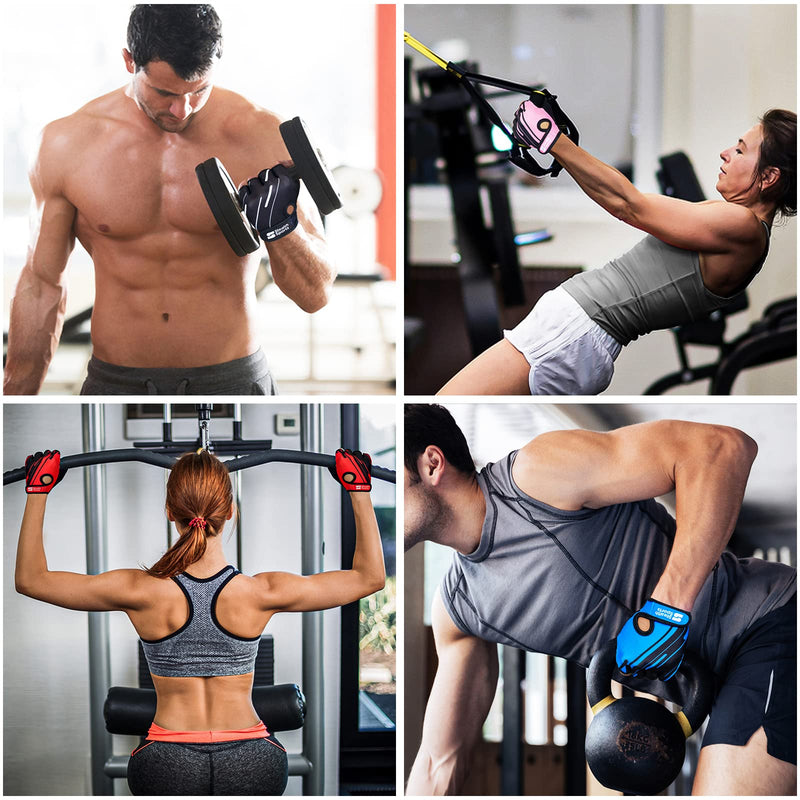 Stealth Sports Workout Gloves – Professional Weight Lifting Gloves for Men and Women – Foam Padding with Anti-Slip Gripper Gym Gloves – Breathable Lifting Gloves for Cycling, Gym, Fitness Training Black Medium - BeesActive Australia