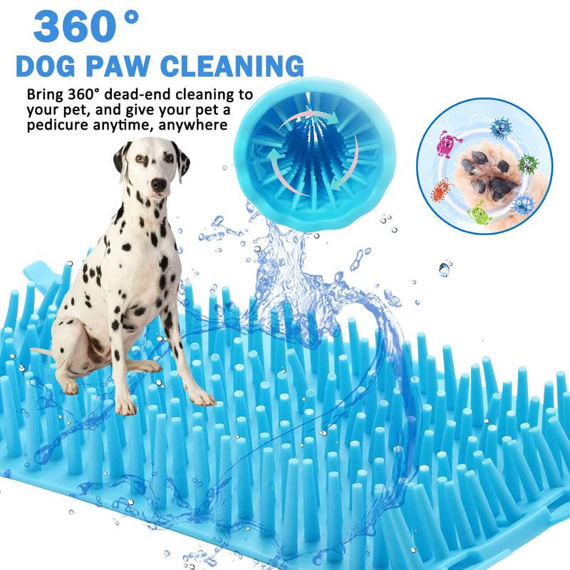 Pet Cleaning Foot Cup, Dog Paw Cleaner, Pet Cleaner, Dog Paw Cleaner with Towel, Cat and Dog Foot Cleaner Small - BeesActive Australia