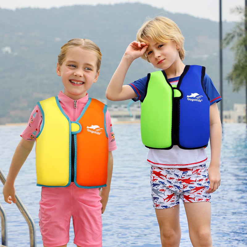 Vine Kids Swim Vest Toddler Learn-to-Swim Floatation Jackets Training Vest for Boys Girls (2-4 Years (Pack of 1), Blue and Green) 2-4 Years (Pack of 1) - BeesActive Australia