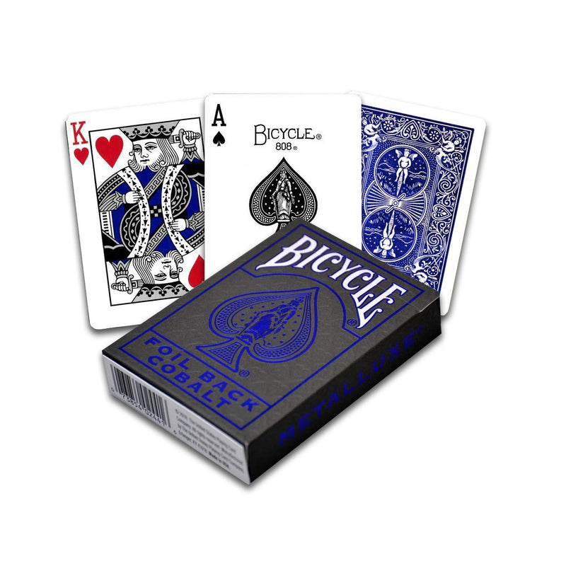 [AUSTRALIA] - Bicycle Metal Luxe MetalLuxe Rider Back Playing Cards 2 Decks Crimson Red and Cobalt Blue Version 2 