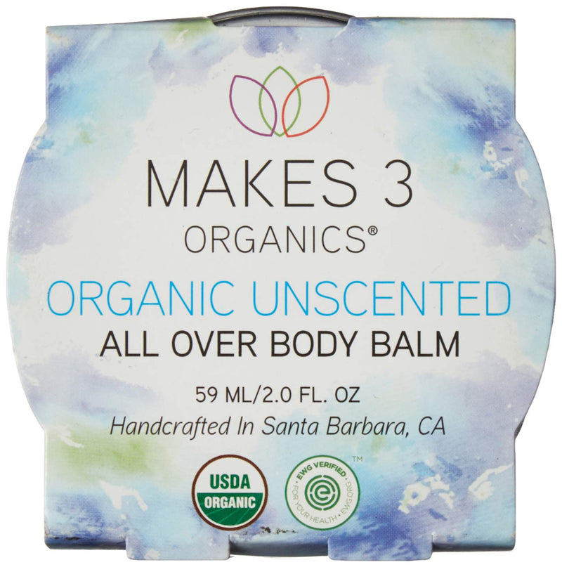 Makes 3 Organics All Over Body Balm, Unscented, 2 Fluid Ounce - BeesActive Australia