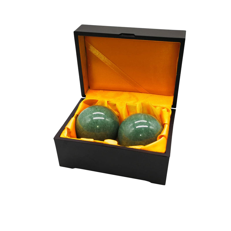 BCQLI 2"Greenish Stone Baoding Balls,Hand Exercise Tool - BeesActive Australia