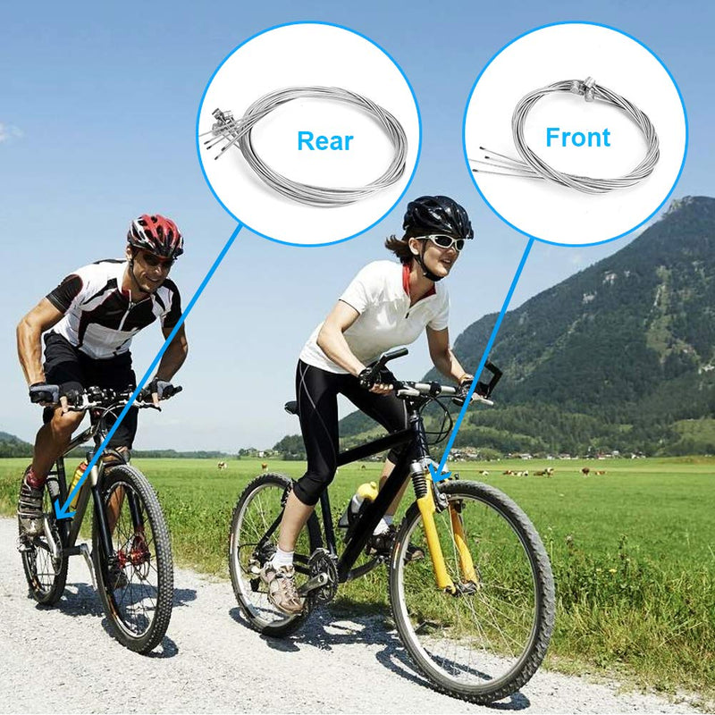 Hapleby 10PCS Premium Bike Brake Cable, Professional Bicycle brake line for Mountain and Road, Free For End Caps and End Ferrule - BeesActive Australia