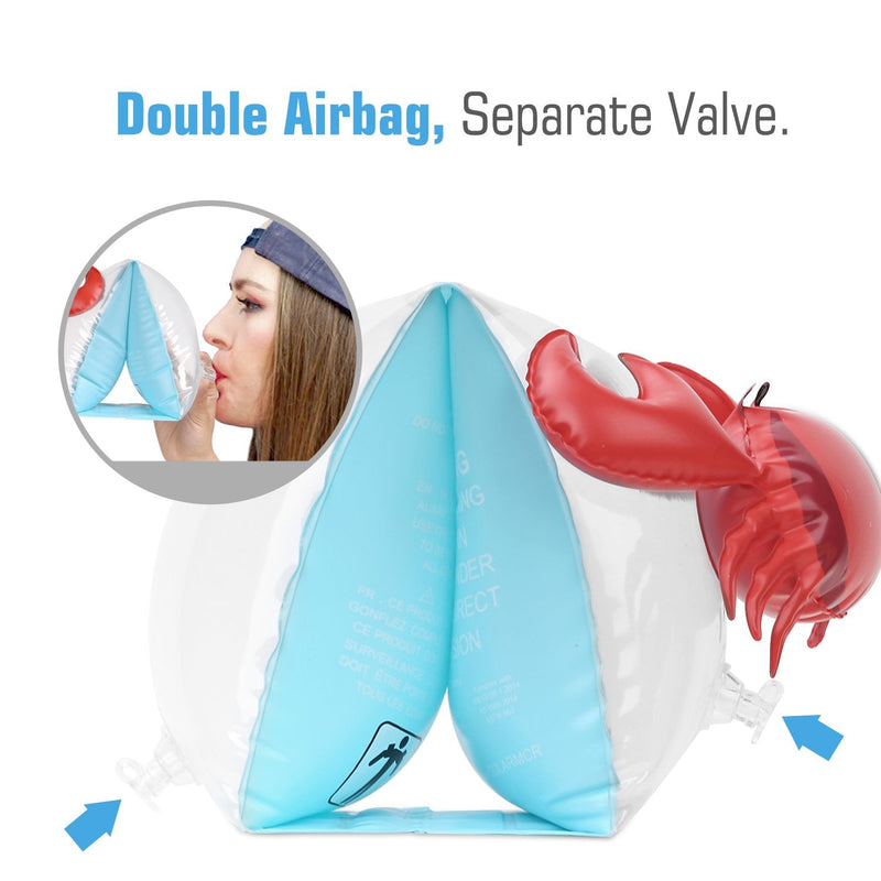 HeySplash Inflatable Arm Bands for Kids, Floatation Sleeves Floats Tube Water Wings Swimming Arm Floats - BeesActive Australia