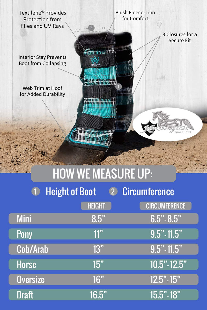 Kensington Draft Fly Boots with Comfortable Fleece Trim — Stay-Up Technology with Straps — Protection from Insect Bites and UV Rays Large 500 - Desert Sand - BeesActive Australia