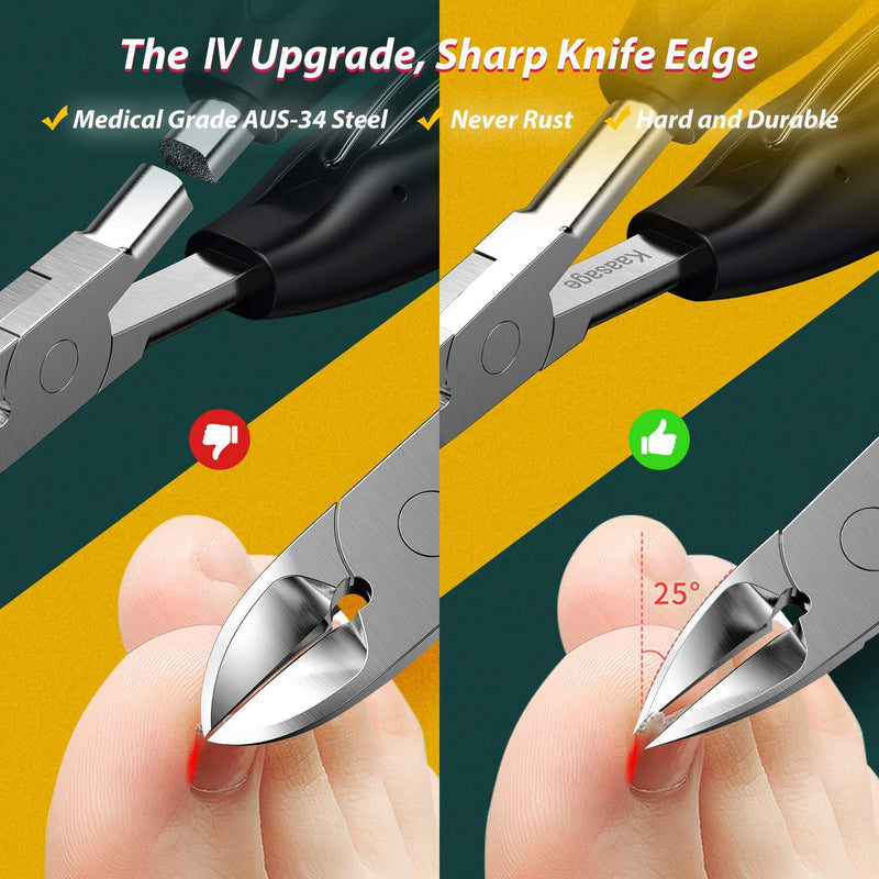 Kaasage Toenail Clippers Used for All Kinds of Ingrown Nails, Paronychia, Hard Nails, Suitable For Elderly, Women and Most People. - BeesActive Australia