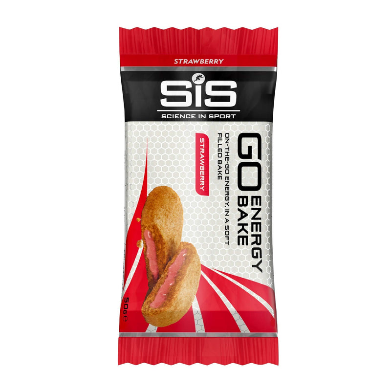 Science in Sport GO Energy Bakes, 30 g Carbs, High Carb Soft-filled Baked Energy Snack, Strawberry Flavour, 12 bars 1 count (Pack of 12) - BeesActive Australia