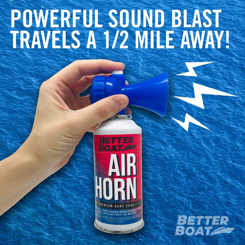 Air Horn for Boating Safety Canned Boat Accessories | Marine Grade Airhorn Can and Blow Horn 3.5 oz - BeesActive Australia