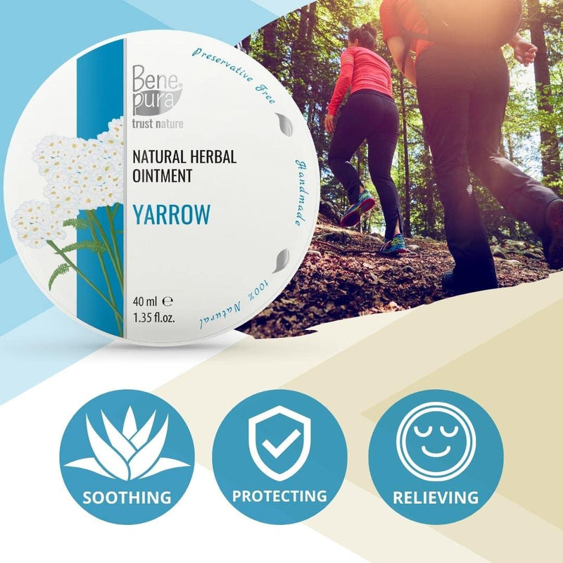 BenePura Hemorrhoids Ointment, Natural White Yarrow Ointment, Soothes Burning, Itching and Discomfort, 40 ml - BeesActive Australia