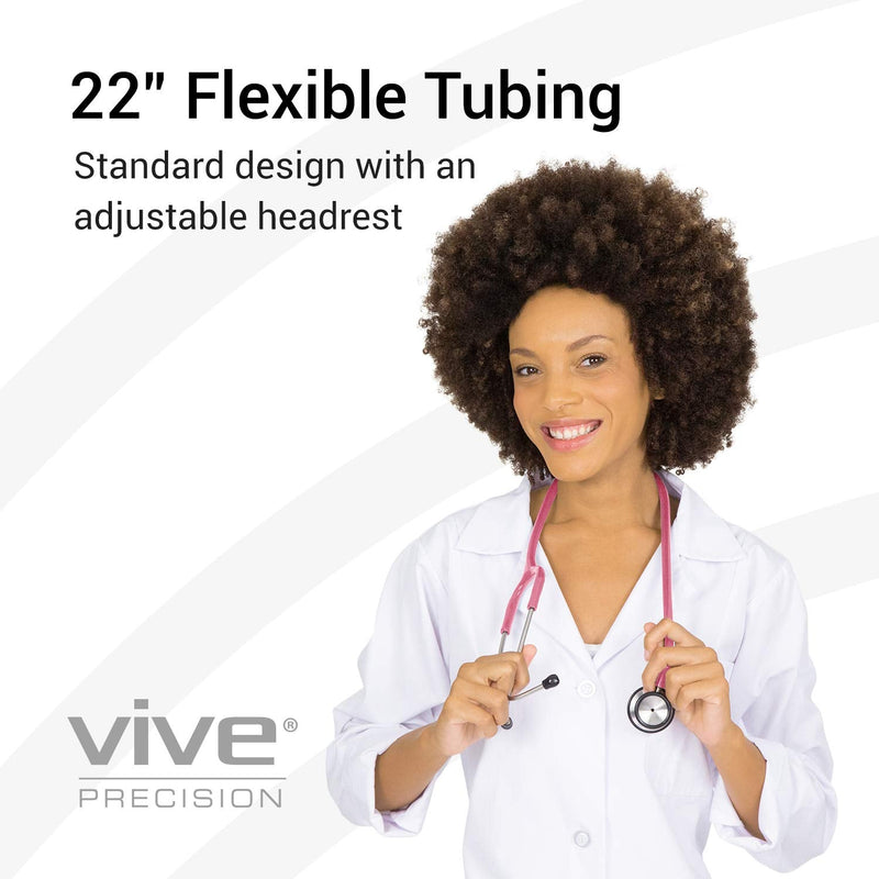 Vive Precision Dualhead Stethoscope - Dual Head Diaphragm Bell for Nurses, ER, Cardiology, Veterinary (Pink) Pink - BeesActive Australia