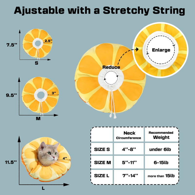 Jevnd Cat Cone Collar Soft, Adjustable Cat Cones to Stop Licking, E Collar for Cats, Recovery Collar for Cats After Surgery, Cat Neck Cone, Elizabethan Collar for Cat and Kitten Large - BeesActive Australia
