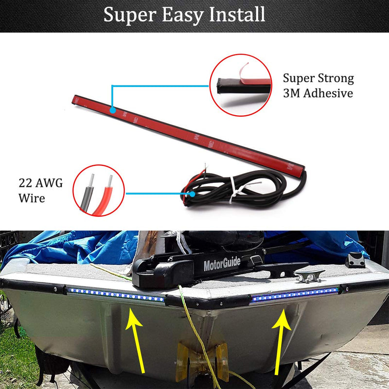 Botepon Navigation Lights For Boats Led, Boat Red and Green Bow Lights, Boat Night Fishing Lights, Deck Lights, IP67 Waterproof for Pontoon Boat Bas Boat Dinghy Kayak Jon Boat Yacht - BeesActive Australia