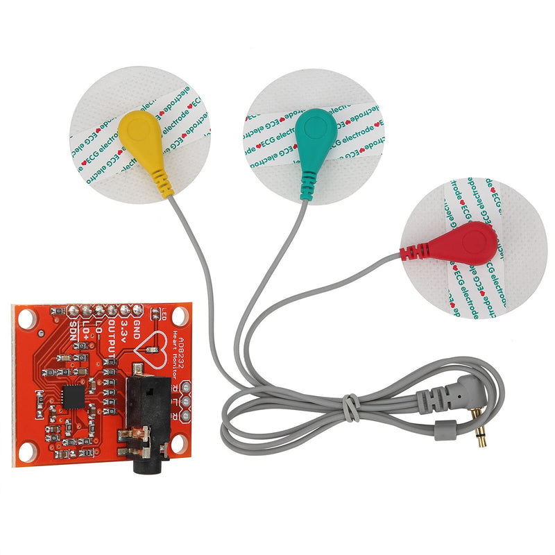 UMTMedia® AD8232 ECG Heart Monitor Measurement Kit Sensor Module Pulse Single Lead for Arduino - BeesActive Australia