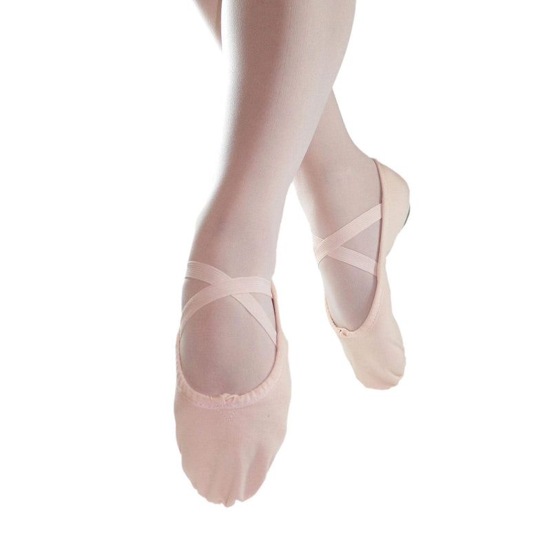 Danzcue Adult Split Sole Canvas Ballet Slipper 3.5 Pink - BeesActive Australia