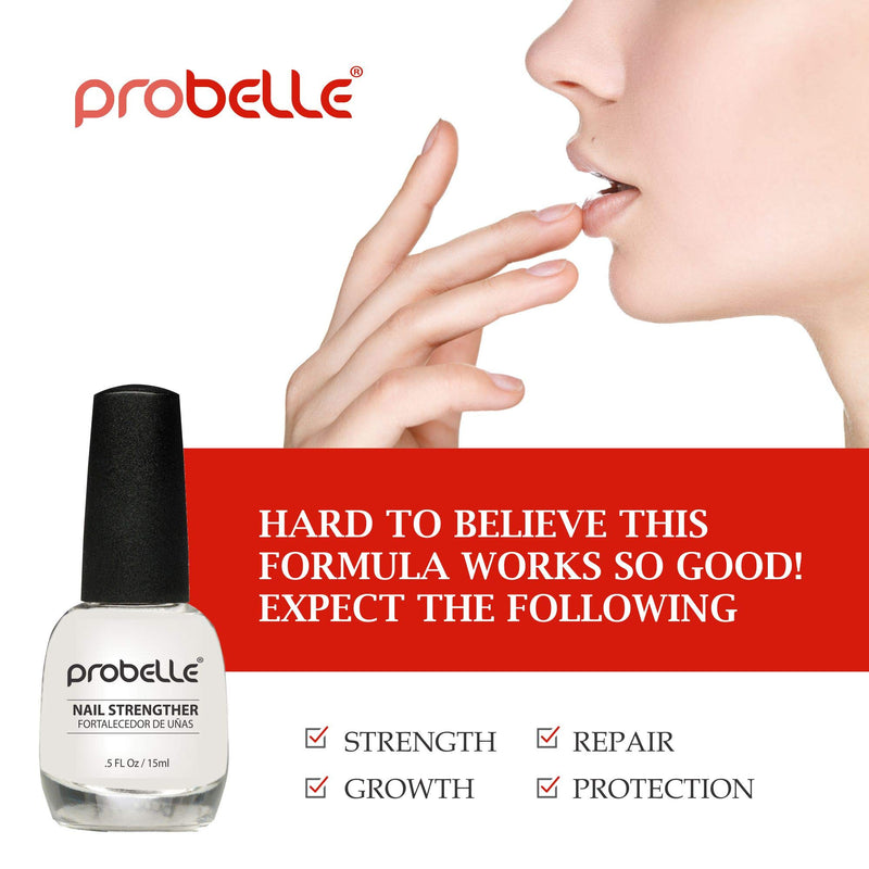 Probelle Nail Strengthener, Nail Strengthening Treatment, Nail Growth and Repair, Stops Peeling, Splits, Chips, Cracks, and Strengthens Nails - BeesActive Australia