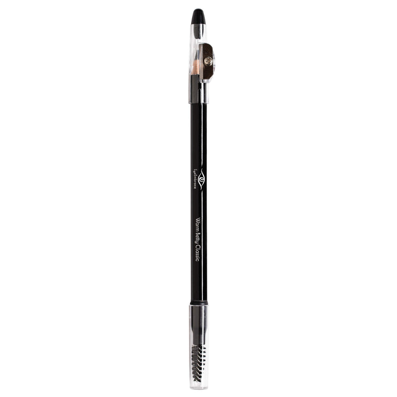 Eye Embrace Warm Betty Classic: Light Gray Wooden Eyebrow Pencil – Waterproof, Double-Ended Pencil with Sharpener & Spoolie Brush, Cruelty-Free - BeesActive Australia