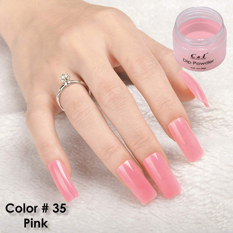 C & I Dipping Powder Color No.035 Pink Red Color System - BeesActive Australia