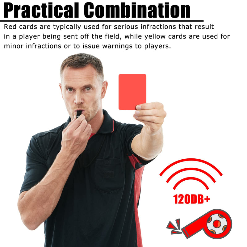 Soccer Referee Flags Kit - 8PCS Referee Toolkit Including Whistle, Referee Cards, Score Book, Flip Coin, and Captain Armband - BeesActive Australia