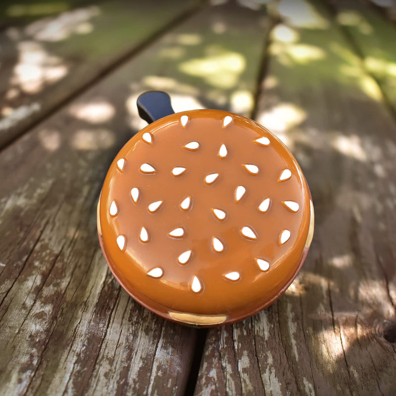 MARQUE Hamburger Kids Bike Bell – Fun Bicycle Bell for Boys and Girls, Also Fit Balance Bike and Scooter, Must Have Accessory Add On for Children Bike - BeesActive Australia
