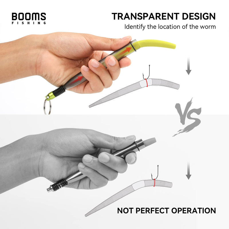 Booms Fishing WR2 Wacky Rig Tool Kit with Coiled Lanyard and 100pcs Fishing O-Rings for Worms - BeesActive Australia
