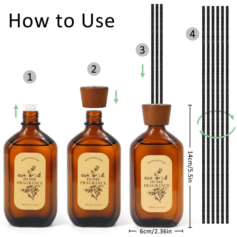 Reed Diffusers for Home, Scented Reed Diffusers, Lemongrass & Lime Essential Oils Reed Diffusers Sticks Set, Gift for Valentines, Housewarming, Birthday, Long Lasting Home Indoor Fragrance - BeesActive Australia