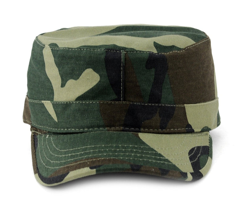 NYFASHION101 Fashionable Solid Color Unisex Fitted Army Military Cadet Cap Medium Camo - BeesActive Australia