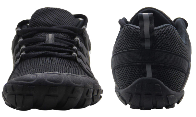 Weweya Barefoot Shoes for Women Minimalist Running Cross Training Shoe 6-6.5 Black - BeesActive Australia