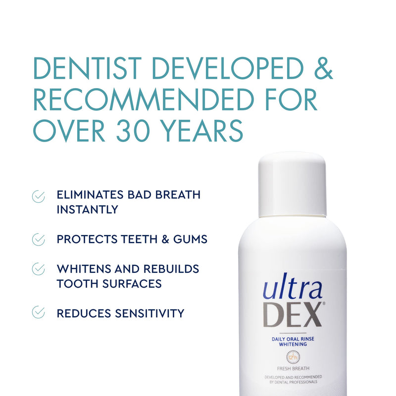 UltraDEX Daily Oral Rinse Whitening, 500 ml 500 ml (Pack of 1) Single - BeesActive Australia