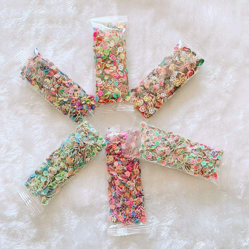 NAIL ANGEL 18bags Different Design Mix Bag Polymer Clay Slices Fruit Cake Flower Etc Shapes Mix 10051 - BeesActive Australia