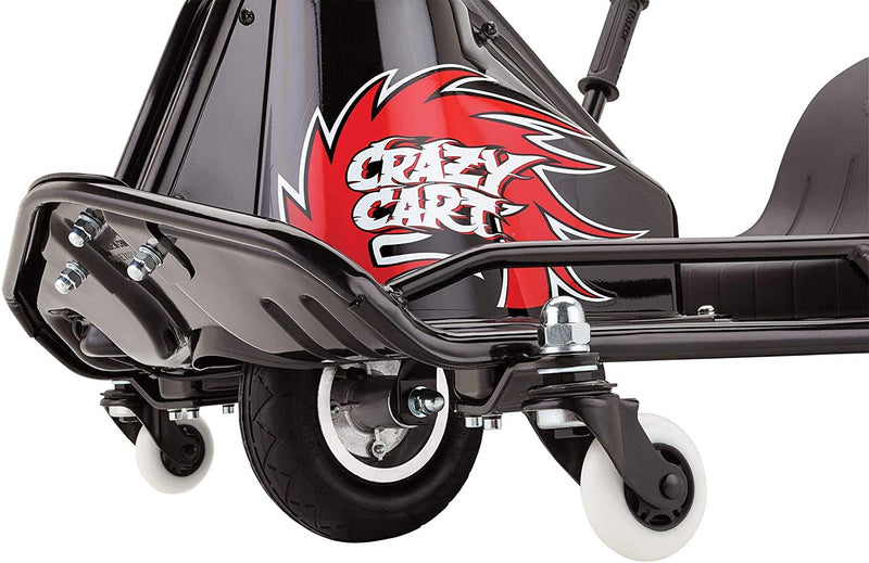 Wheels for Razor Crazy Cart - Premium 76mm x 30mm Crazy Cart V7+ Replacement Wheels (Set of 2) for Crazy Cart XL V3+ Razor Part W25143401048 - BeesActive Australia