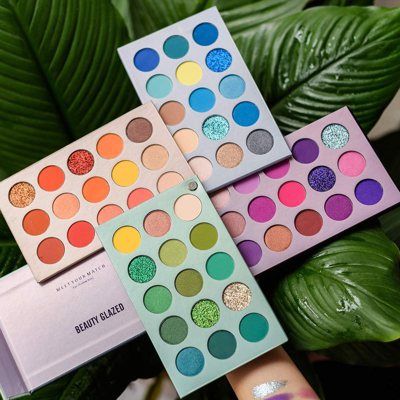 60 Shade Eyeshadow Highly Pigmented Palette Color Board Shimmer Matte Glitter Metallic Eye Shadow Soft Powder Long Lasting Waterproof Easy to Blend Eye Makeup pallet 60 color - BeesActive Australia
