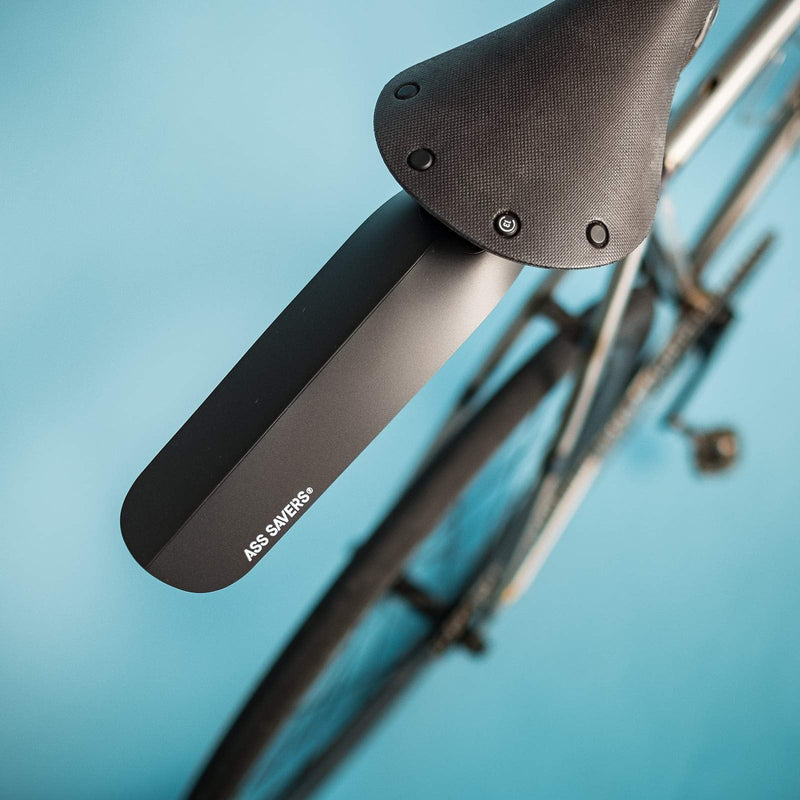Ass Savers Unisex's ASR-1-BLK Bicycle fenders, Black, Regular - BeesActive Australia