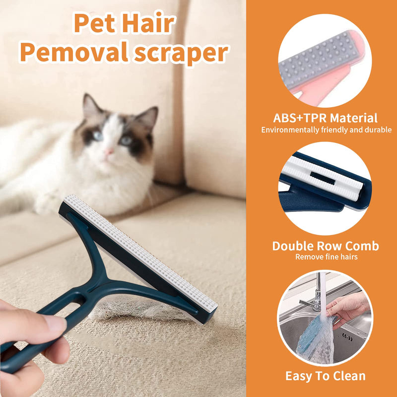 Uproot Cleaner Pro Pet Hair Remover - Special Dog Hair Remover Multi Fabric Edge and Carpet Scraper by Uproot Cleaner - Uproot Lint Cleaner for Furniture, Couch, Carpet, Car, Clothes & Bedding(3 PCS) - BeesActive Australia