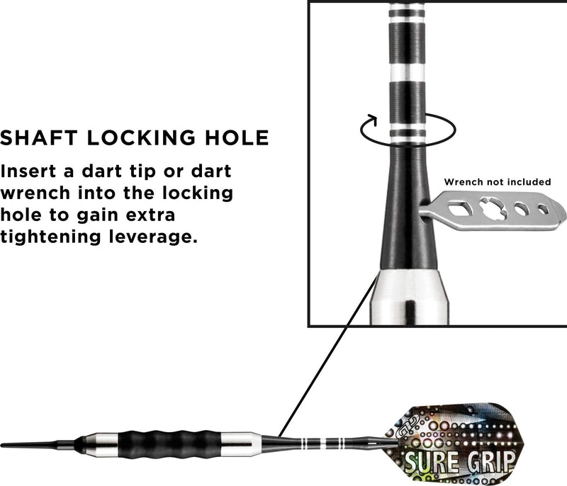 Viper Sure Grip Soft Tip Darts Black 16 Grams - BeesActive Australia
