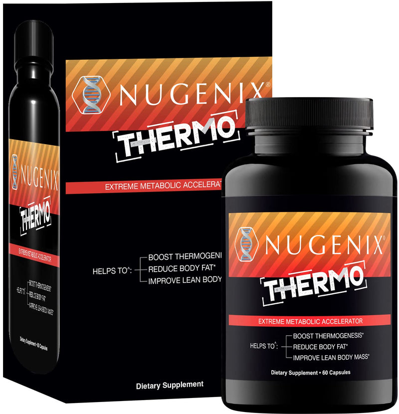 Nugenix Thermo - Thermogenic Fat Burner Supplement Pills for Men, Extreme Metabolic Accelerator, 60 Count 60 Count (Pack of 1) - BeesActive Australia