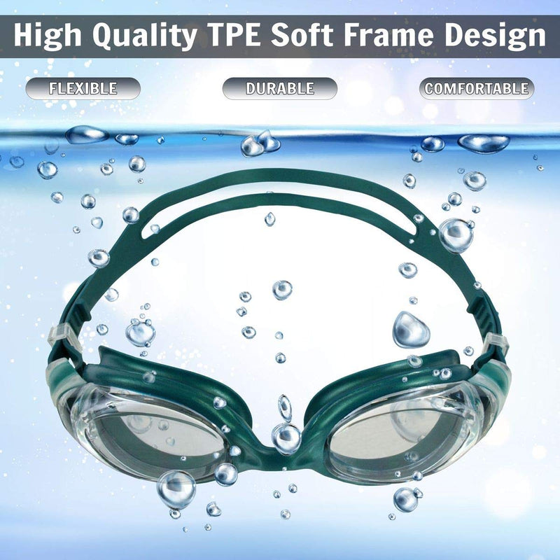 Water Gear Vapor Anti-Fog - Lens: Clear; Seal: Green - BeesActive Australia